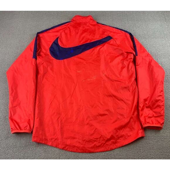 Nike Soccer Jacket Men's M Red Full Zip Mesh Lined Team USA Crest Logo Swoosh - Picture 2 of 11